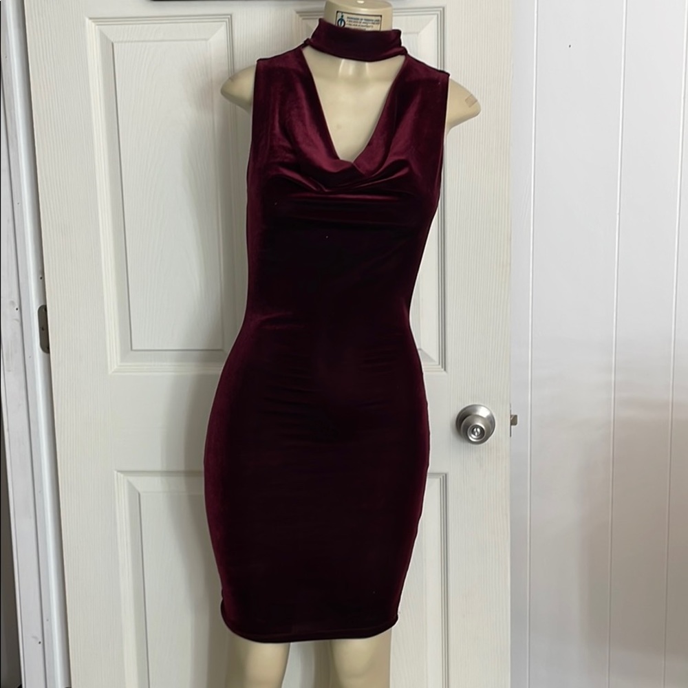 Suede Bodycon Dress